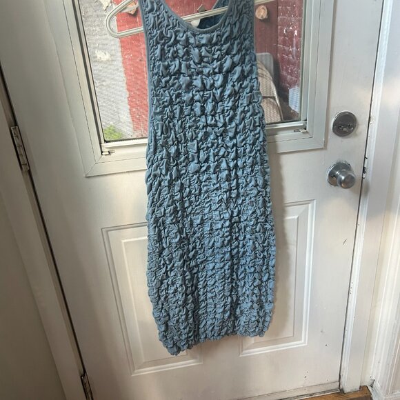 COS Blue Sleeveless Bodycon Mini Dress - Picture 2 of 3